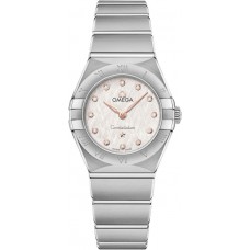 Replica Omega Constellation Manhattan Quartz 25mm Silver Dial Diamond Women‘s Watch 131.10.25.60.52.001