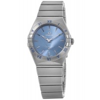 Replica Omega Constellation Quartz 28 MM Blue Dial Steel Women‘s Watch 131.10.28.60.03.001