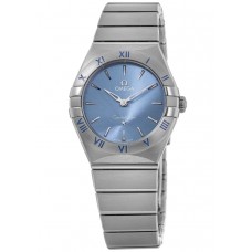 Replica Omega Constellation Quartz 28 MM Blue Dial Steel Women‘s Watch 131.10.28.60.03.001