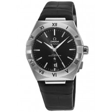 Replica Omega Constellation Co-Axial Master Chronometer Black Dial Black Men‘s Watch 131.13.39.20.01.001