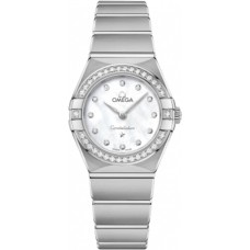 Replica Omega Constellation Manhattan Quartz 25mm Mother of Pearl Dial Diamond Women‘s Watch 131.15.25.60.55.001