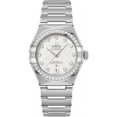 Replica Omega Constellation Manhattan Chronometer 29mm Silver Dial Diamond Women‘s Watch 131.15.29.20.52.001