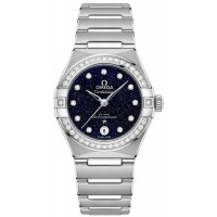 Replica Omega Constellation Manhattan Chronometer 29mm Blue Dial Diamond Women‘s Watch 131.15.29.20.53.001