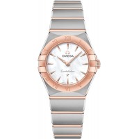 Replica Omega Constellation Manhattan Quartz 25mm Mother of Pearl Dial Rose Gold and Women‘s Watch 131.20.25.60.05.001