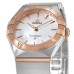 Replica Omega Constellation Manhattan Quartz 28mm Mother of Pearl Dial Rose Gold and Women‘s Watch 131.20.28.60.05.001