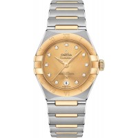 Replica Omega Constellation Manhattan Chronometer 29mm Champagne Dial Diamond Yellow Gold and Women‘s Watch 131.20.29.20.58.001