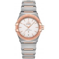 Replica Omega Constellation Co-Axial Master Chronometer Silver Dial Rose Gold and Men‘s Watch 131.20.36.20.02.001