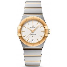 Replica Omega Constellation Quartz 36mm Silver Dial Yellow Gold and Women‘s Watch 131.20.36.60.02.002