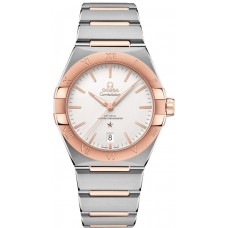 Replica Omega Constellation Co-Axial Master Chronometer Silver Dial Rose Gold and Men‘s Watch 131.20.39.20.02.001