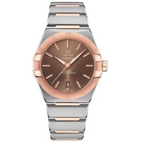 Replica Omega Constellation Co-Axial Master Chronometer Brown Dial Rose Gold and Men‘s Watch 131.20.39.20.13.001