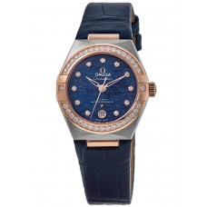 Replica Omega Constellation Co-Axial Master Chronometer Blue Dial Diamond Women‘s Watch 131.28.29.20.99.003