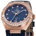 Replica Omega Constellation Chronometer 29mm Blue Dial Diamond Rose Gold Women‘s Watch 131.58.29.20.99.006