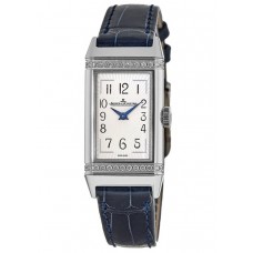 Replica Jaeger LeCoultre Reverso One Quartz Silver Dial Blue Women‘s Watch 3288420