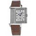 Replica Jaeger LeCoultre Reverso Classic Large Duoface Small Seconds Silver and Black Dial Brown Men‘s Watch 3848422