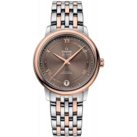 Replica Omega De Ville Prestige Co-Axial 32.7mm Brown Dial Rose Gold and Steel Women‘s Watch 424.20.33.20.13.001