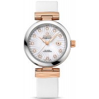 Replica Omega De Ville Ladymatic Mother of Pearl Diamond Dial Women‘s Watch 425.22.34.20.55.001