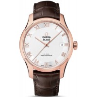 Replica Omega De Ville Hour Vision Silver Dial Rose Gold Men‘s Watch 433.53.41.21.02.001