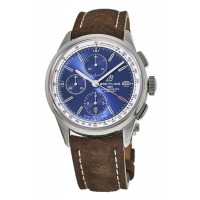 Replica Breitling Premier Chronograph 42 Blue Dial Brown Men‘s Watch A13315351C1X1