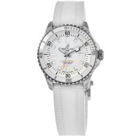 Replica Breitling Superocean Automatic 36 White Dial Rubber Strap Women‘s Watch A17377211A1S1