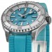 Replica Breitling Superocean Automatic 36 Turquoise Dial Rubber Strap Men‘s Watch A17377211C1S1