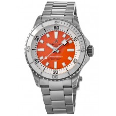 Replica Breitling Superocean Automatic 36 Orange Dial Steel Women‘s Watch A17377211O1A1