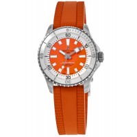 Replica Breitling Superocean Automatic 36 Orange Dial Rubber Strap Women‘s Watch A17377211O1S1