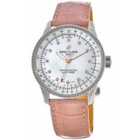 Replica Breitling Navitimer Automatic 35 Mother of Pearl Diamond Dial Women‘s Watch A17395211A1P3