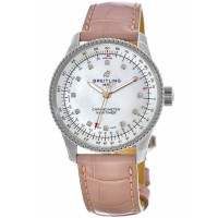 Replica Breitling Navitimer Automatic 35 Mother of Pearl Diamond Dial Women‘s Watch A17395211A1P4