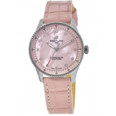 Replica Breitling Navitimer 32mm Pink Diamond Dial Women‘s Watch A77320D91K1P1