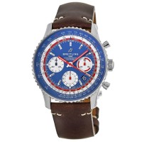 Replica Breitling Navitimer 1 B01 Chronograph 43 PAN AM Special Edition Blue Dial Men‘s Watch AB01212B1C1X2