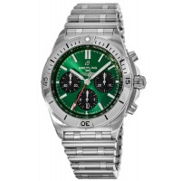 Replica Breitling Chronomat B01 42 Green Chronograph Dial Men‘s Watch AB0134101L1A1