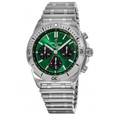 Replica Breitling Chronomat B01 42 Green Chronograph Dial Men‘s Watch AB0134101L1A1