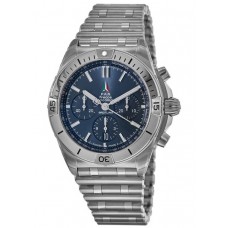 Replica Breitling Chronomat B01 42 Frecce Tricolor Limited Edition Blue Dial Steel Men‘s Watch AB01344A1C1A1