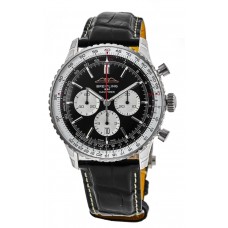 Replica Breitling Navitimer 1 B01 Chronograph 46 Black Dial Men‘s Watch AB0137211B1P1