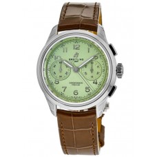 Replica Breitling Premier Chronograph 40 Green Dial Men‘s Watch AB0930D31L1P1