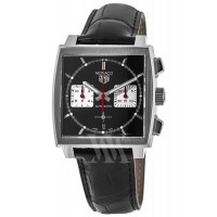 Replica Tag Heuer Monaco Chronograph Black Dial Black Men‘s Watch CBL2113.FC6177