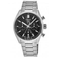 Replica Tag Heuer Carrera Calibre Heuer 02 42mm Black Dial Steel Men‘s Watch CBN2010.BA0642