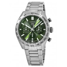 Replica Tag Heuer Carrera Chronograph Automatic Green Dial Steel Men‘s Watch CBN2A10.BA0643