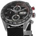 Replica Tag Heuer Carrera Chronograph Day-Date Black Dial Rubber Strap Men‘s Watch CBN2A1AA.FT6228