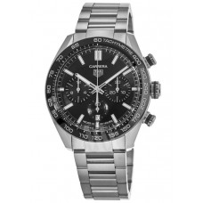 Replica Tag Heuer Carrera Chronograph Black Dial Steel Men‘s Watch CBN2A1B.BA0643