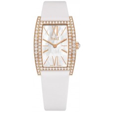 Replica Piaget Limelight Mother of Pearl Dial Diamond Rose Gold Satin Strap Women‘s Watch G0A41197