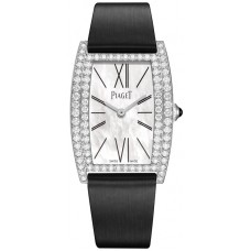 Replica Piaget Limelight Mother of Pearl Dial Diamond White Gold Satin Strap Women‘s Watch G0A41198