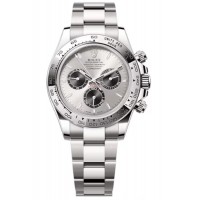 Replica Rolex Cosmograph Daytona White Gold Steel and Black Dial Men‘s Watch M126509-0003