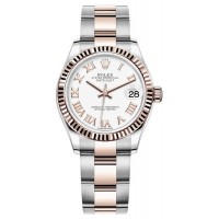 Replica Rolex Datejust 31 and Rose Gold White Roman Dial Women‘s Watch M278271-0001