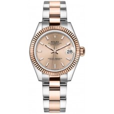 Replica Rolex Datejust 31 and Rose Gold Rose Dial Women‘s Watch M278271-0009