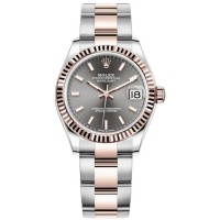 Replica Rolex Datejust 31 and Rose Gold Slate Dial Women‘s Watch M278271-0017