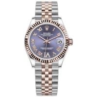 Replica Rolex Datejust 31 Aubergine Pave Roman Dial Women‘s Watch M278271-0020