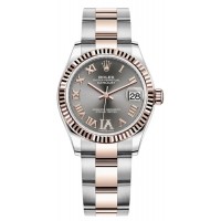 Replica Rolex Datejust 31 and Rose Gold Rose Pave Roman Dial Women‘s Watch M278271-0029