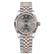 Replica Rolex Datejust 31 and Rose Gold Rose Pave Roman Dial Women‘s Watch M278271-0030