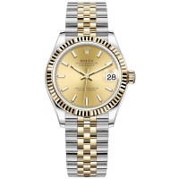 Replica Rolex Datejust 31 and Yellow Gold Champagne Dial Women‘s Watch M278273-0014